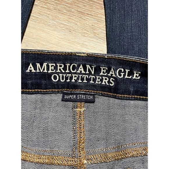 American Eagle Outfitters Dark Blue Women's Jeans 14 Short - Picture 4 of 9